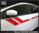 Ford Focus 2011-2018 Side Accent Hash Stripes Decals (Choose Color)