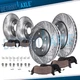 8pc Front Rear Drilled Brake Rotors and Brake Pads Kit for 2016 - 2021 Mazda 6
