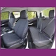 Tailored Waterproof Black Front + Rear Seat Covers For Nissan Navara NP300 2016+