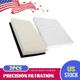Engine & Cabin Air Filter Set For 2009 2010 2011 2012 2013 Mazda 6 L4 2.5L