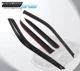 For Black Window Rain Guards Visor 4pcs Set