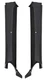 1967 Camaro Firebird Inner Pillar Post Moldings Convertible Black Pair