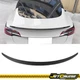 Fits 17-23 Tesla 3 OE Factory Style Rear Trunk Spoiler Wing Lip Matte Black ABS