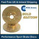 Mercedes S-Class S600 W220 02-06 Gold Drilled Front Brake Discs Only