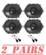 4 JBL 2-Way 6x8" 150W Front & Rear Car Speaker Package for 1999-2014 Ford F-150