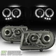 Smoke 2005-2010 Chrysler 300C LED Halo Projector Headlights Headlamps Left+Right