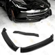 FIT 14-19 CHEVY CORVETTE C7 Z06 PAINTED BLACK FRONT BUMPER SPLITTER SPOILER LIP