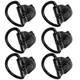 6x Black Steel Rear Cargo D-Hooks For 2015-2024 Ford Transit 150 250 350 350HD