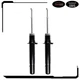 Front Shock Struts Set (2) For 1995-1998 Eagle Talon Mitsubishi Eclipse 2WD