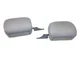 00-06 BMW E46 3 Series Convertible Front L&R Gray Leather Seat Headrest Set OEM✅