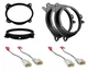 Front & Rear Door Car Speaker Install Kit + Harness for 2005-2018 Toyota Tacoma