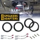 6.5"IN For Honda Civic 2006-2011 Car Front Door Speaker Adapter Plates & Harness