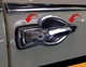 KIT Exterior Door Handle Buffer Lock Chrome VW T1 Beetle Bug Ghia 60-1964 1967