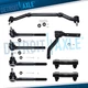 2WD Front Inner Outer Tierods + Idler Arm Kit for Chevy Blazer S10 GMC Jimmy