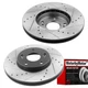 Front Black Disc Brake Rotors for 2011-2015 Hyundai Sonata 2011-2016 Kia Optima