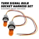 Front Turn Signal Bulb Socket + Wire Harness Fit Toyota Tacoma 2016-2021 2PCS