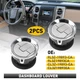 2Pc Dashboard Ac Heater-Air Outlet Louver Vent For Ford 2009-2014 F-150 Chrome