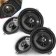 4 Pack Kicker Speaker Upgrade For 2007-2018 Jeep Wrangler JK JKU, 77KICK10
