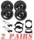 JBL Stage3 3-Way 6.5" Speakers for 2007-2013 Silverado & Sierra Extended Cab