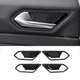 Automotive Inner Door Handle Cover Trim For Volkswagen ID.4 2021-23 Carbon Fiber
