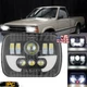 130W 7x6" 5x7 LED Headlight Halo Bulb For Mazda Pickup B2000 B2200 B2600 1986-93