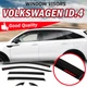 For 21-25 Vw ID.4 Window Visor Outside Vent Guard Shade Acrylic & Red Sport 6PCS