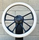 14" Black 4 Spoke Steering Wheel w/ White Vinyl Wrap and Chevy Horn