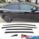 Fits 21-25 Volkswagen ID.4 6PC Window Visors Rain Guard Deflector Acrylic