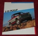 1986 Chevy Chevrolet S10 Pickup Truck Sales Brochure 20 Pages