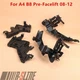 Fits AUDI A4 B8 2008-12 S4 Headlight Mount Bracket Support + Base Plate 4PCS Kit