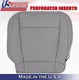 2017 For Ford F150 Lariat Driver Side Bottom Perf Leather Seat Cover Gray