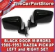 BLACK Side Door Mirror SET Pair for 1986-93 Mazda Pickup PU Truck B2200 B2600