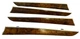 2009-2015 AUDI A4 DECOR TRIM SET BEZEL PANEL INTERIOR WOOD GRAIN COLOR OEM