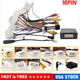 16 Pin Car Stereo Radio Power Harness Wire Adapter Support JBL AMP for Toyota US