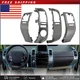 Gray Car Center Inner A/C Dash AC Air Vent Cover Trim For 2004-2009 Toyota Prius