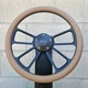 14" Black 4 Spoke Steering Wheel w/ Tan Vinyl Wrap and Chevy Horn