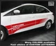 Ford Focus 2011-2018 Side Double Strobe Stripes Decals (Choose Color)
