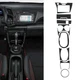 10Pcs Carbon Fiber Interior Central Console Cover Trim For Honda CR-Z 2011-16