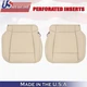 2016 For Ford F150 Lariat Driver Passenger Bottom Perf Leather Seat Covers Tan