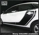 Ford Focus 2011-2018 Hockey Style Door Accent Side Stripes Decals (Choose Color)