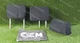 Toyota Rav4 2013-2018 Rear Seats 2nd Row Headrests 3Pcs Set Fabric Black OEM