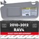 Sun Visor, Driver Side for Toyota RAV4 - Gray - Gray,Driver
