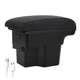  Car Armrest Storage Box for KIA Soul Models 2014-2019 3 USB Ports Black Thread
