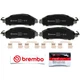 Brembo P56120N Performance Front Ceramic Brake Pads Set for 2018-19 Nissan LEAF