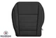 2013-2016 Ford C-Max - Driver Side Bottom Genuine Leather Seat Cover Black