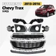 Front Upper Bumper Grille Kit For 2013-2016 Chevy Trax Skid Plate with Fog Light