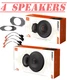 JBL stage3  6.5" & 4 inch Speakers & Install Kit for 1997-2006 Jeep Wrangler
