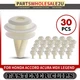 30Pcs 10.5 mm Triple Head Fasteners Trim Panel Retainers for Honda Accord Acura