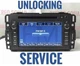 Unlocking Service for GM CD DVD Navigation Radio UNIT
