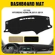 Dashboard Dash Mat DashMat Sun Cover Pad For Hyundai Sonata 2015-2019 Black